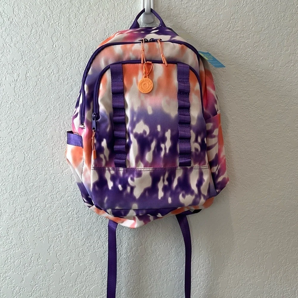 Ecotech Orange and Purple Bag with Tie-Dye Design